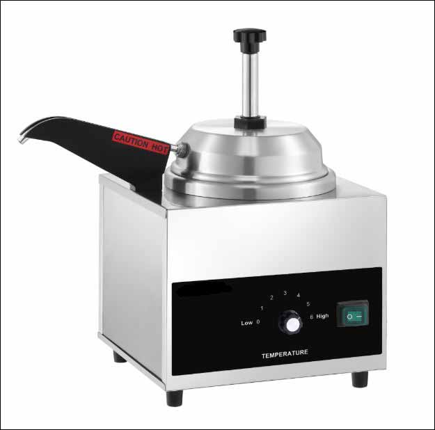 Dávkovač omáčky s čerpadlem a vyhřívanou hubicí